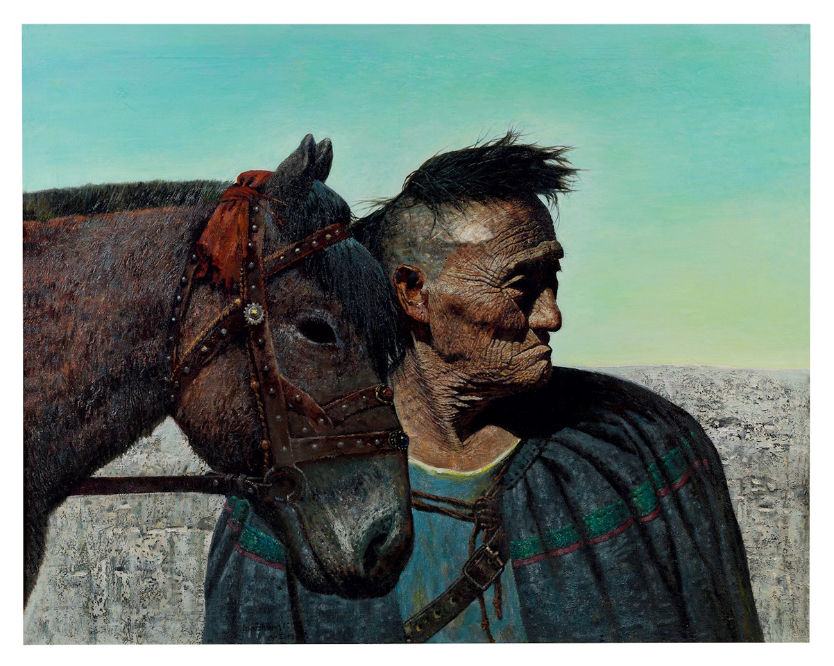 Man with Horse by Luo Zhongli