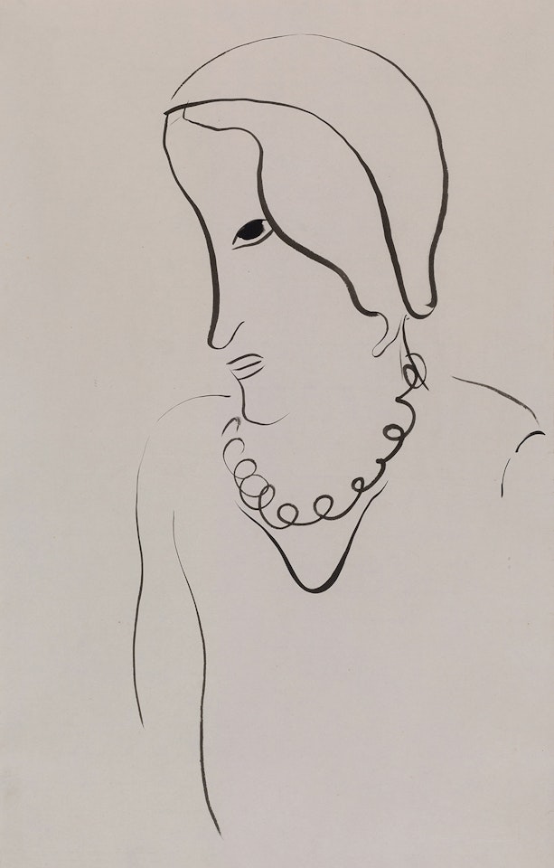 Lady with Necklace by Sanyu