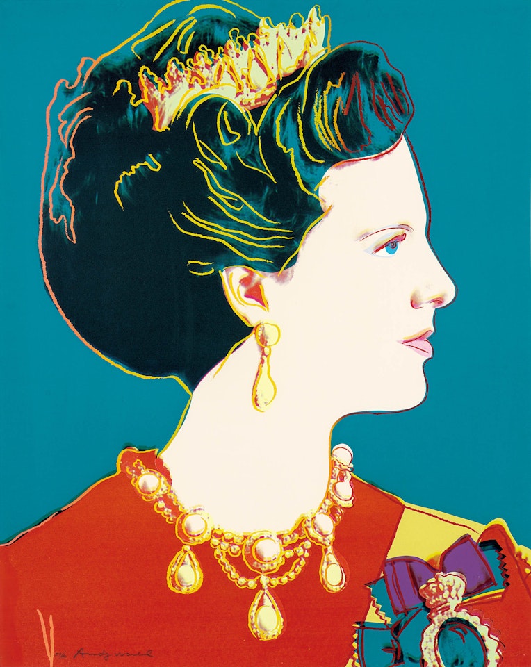 Reigning Queens : Queen Margrethe II of Denmark by Andy Warhol