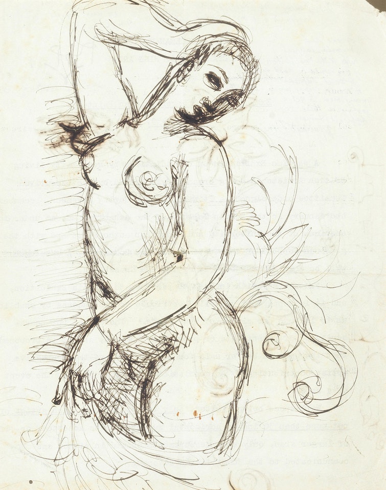 Nude with Arm Raised by Duncan Grant