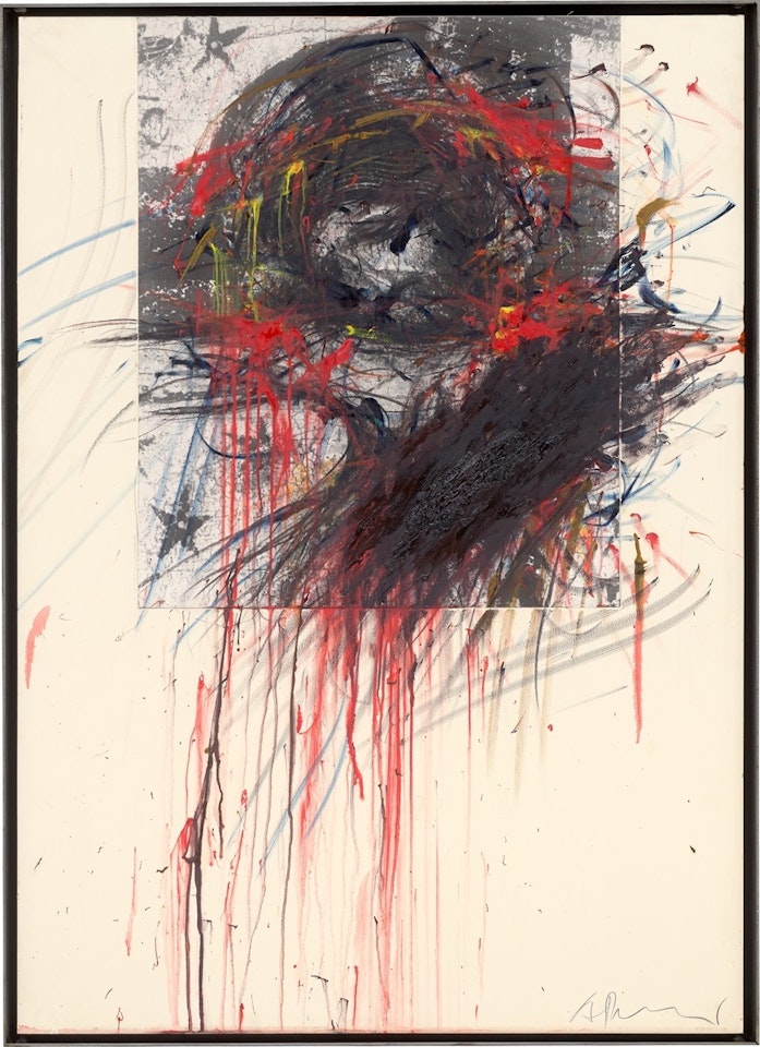 Christus-Übermalung by Arnulf Rainer