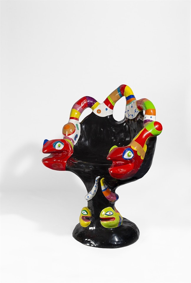 Fauteuil noir (grand fauteuil) by Niki de Saint Phalle