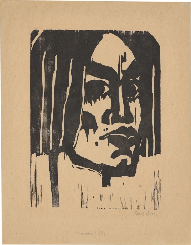 ”Frauenkopf III” by Emil Nolde