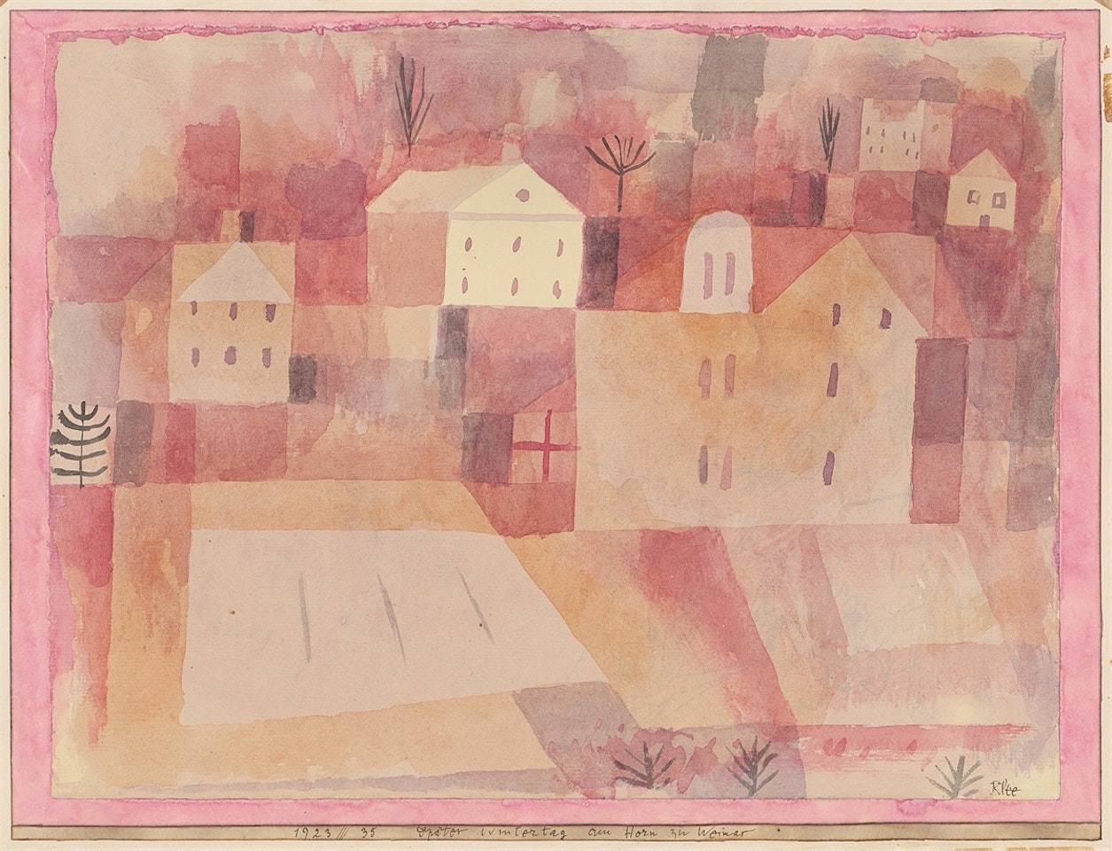 ”Später Wintertag am Horn zu Weimar” by Paul Klee
