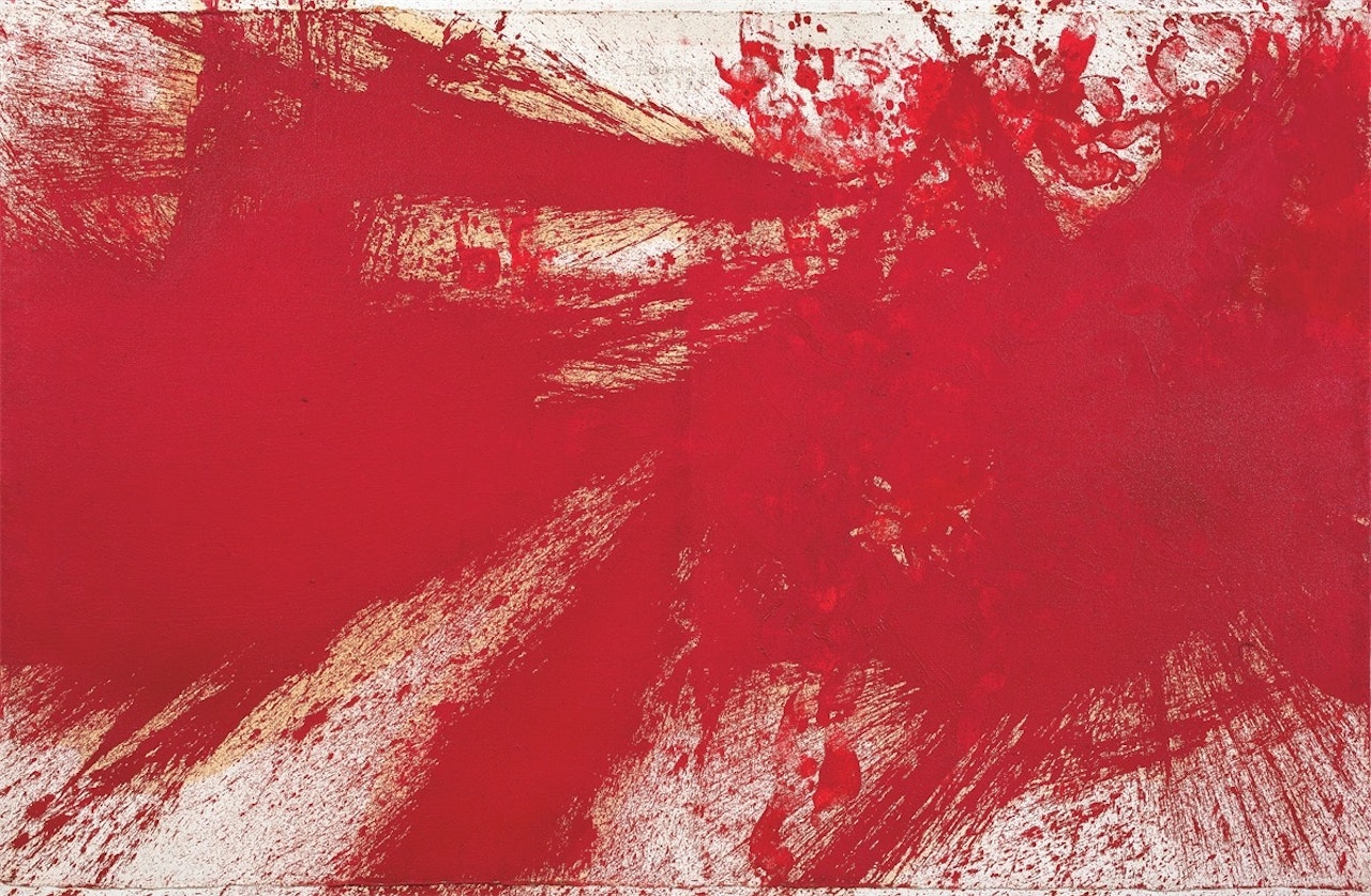 Schüttbild by Hermann Nitsch