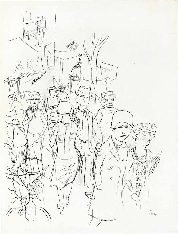 ”Straße in Paris” by George Grosz