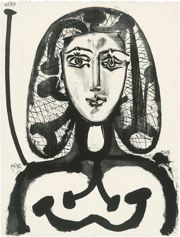 ”La femme a la résille” (”Femme aux cheveux verts”) by Pablo Picasso