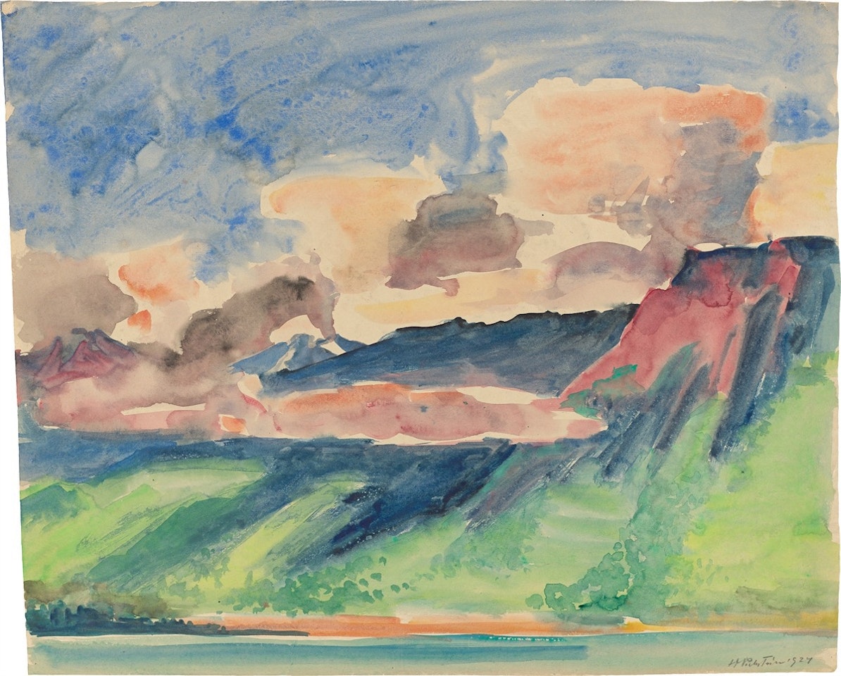 Mountain Study 6. by Max Pechstein