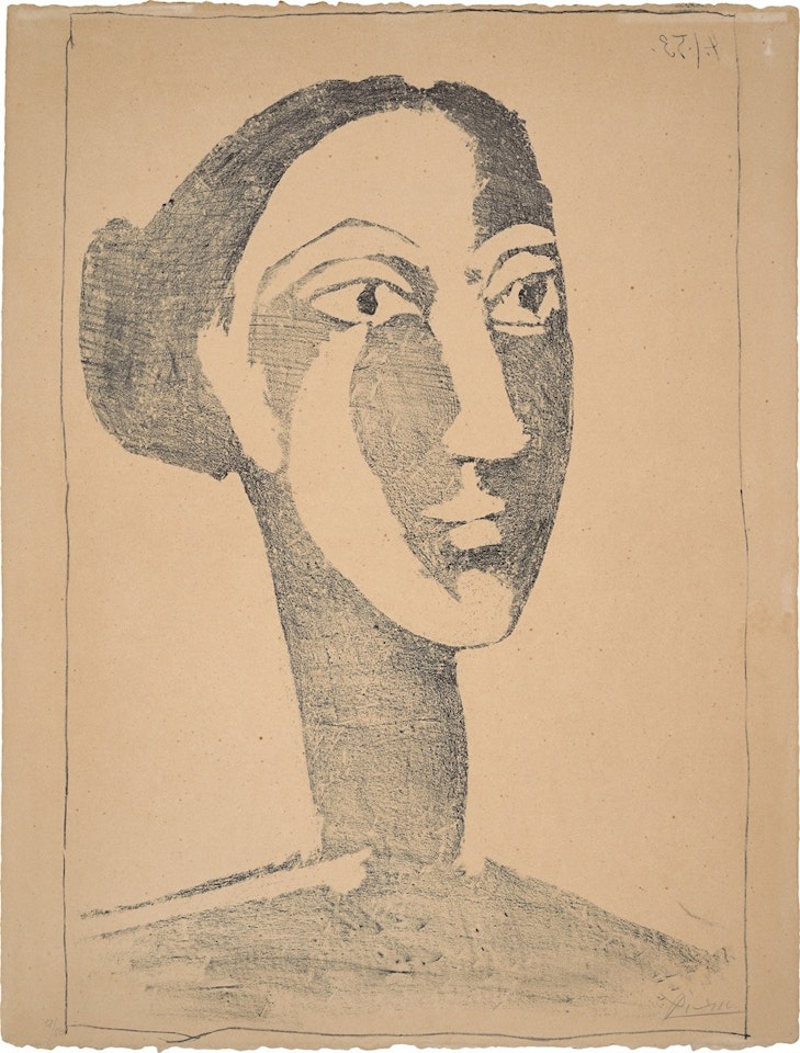 ”Tete de femme au chignon” by Pablo Picasso