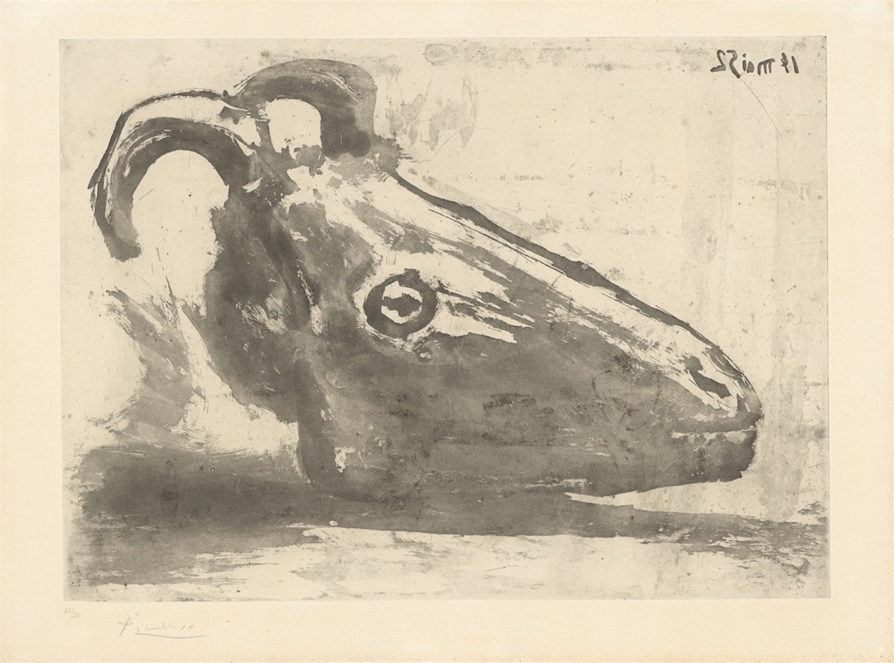 ”Crâne de chèvre” by Pablo Picasso