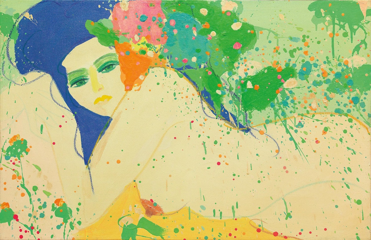 Kiss Me, I am White Rose by Walasse Ting