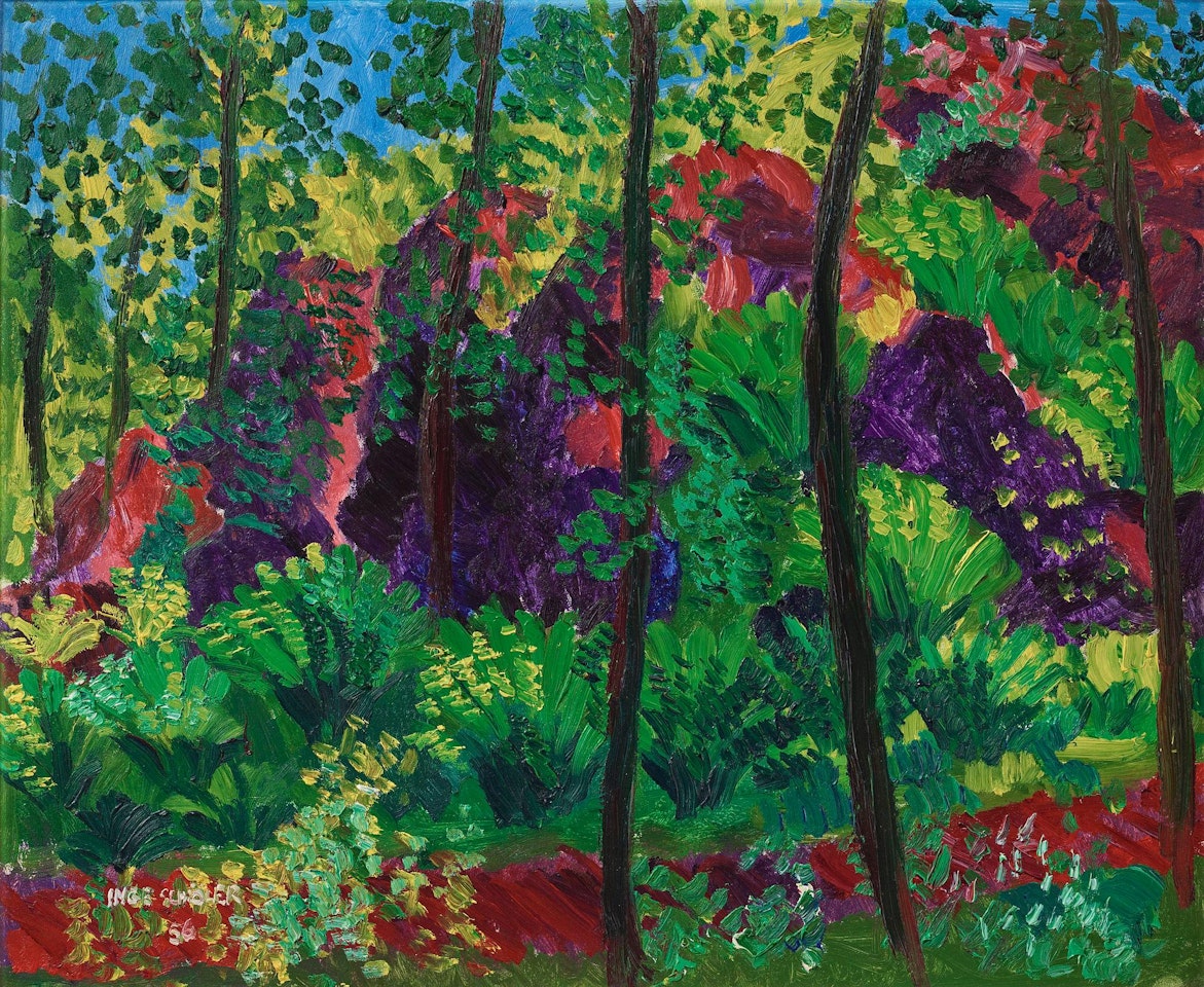 Verdant landscape by Inge Schiöler