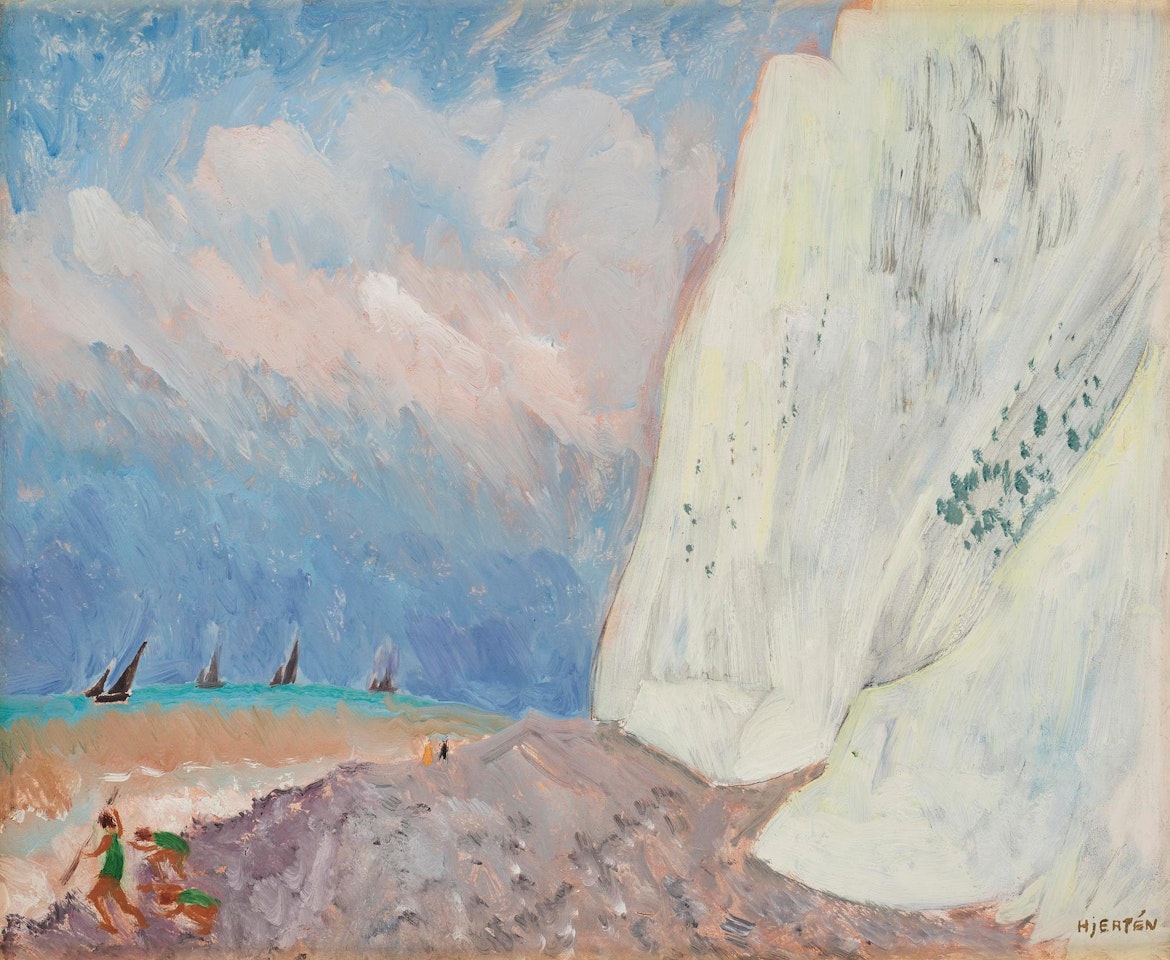 "Kalkstensklippan, St Aubin" by Sigrid Hjertén