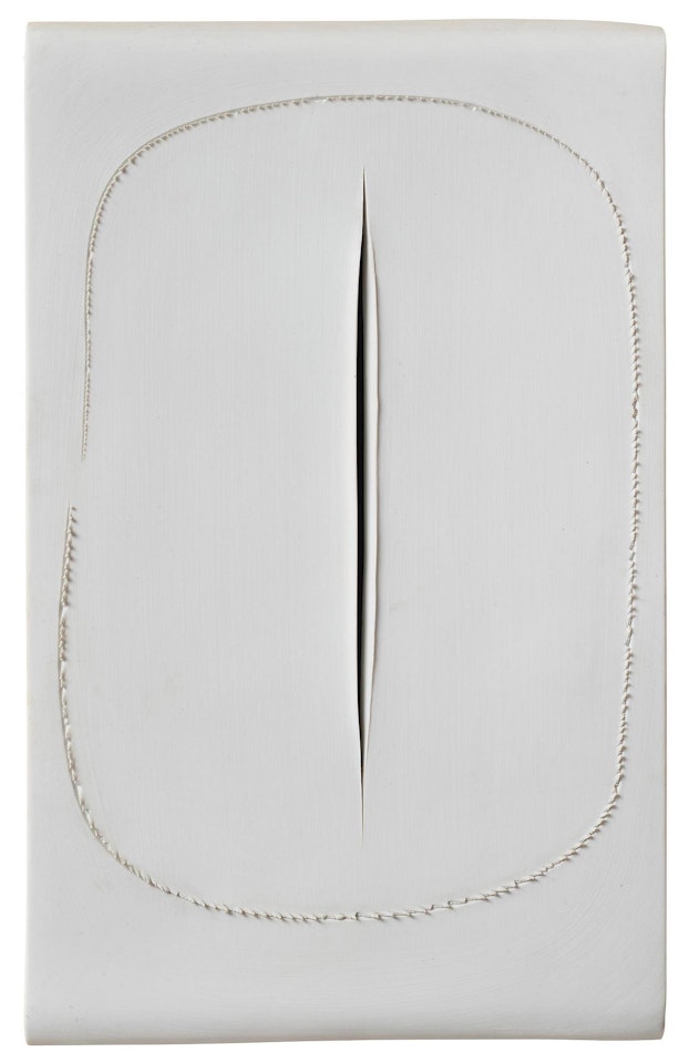 ”Concetto Spaziale Taglio” by Lucio Fontana