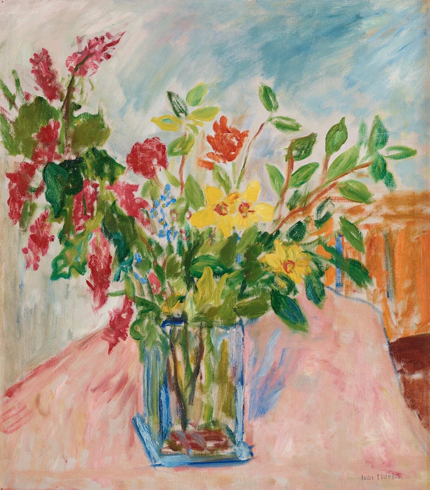 "Blommor i glasvas" by Ivan Ivarson