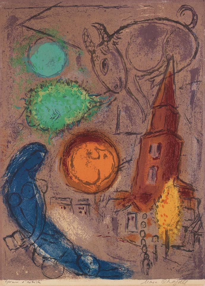"Saint Germain- de Prés" by Marc Chagall