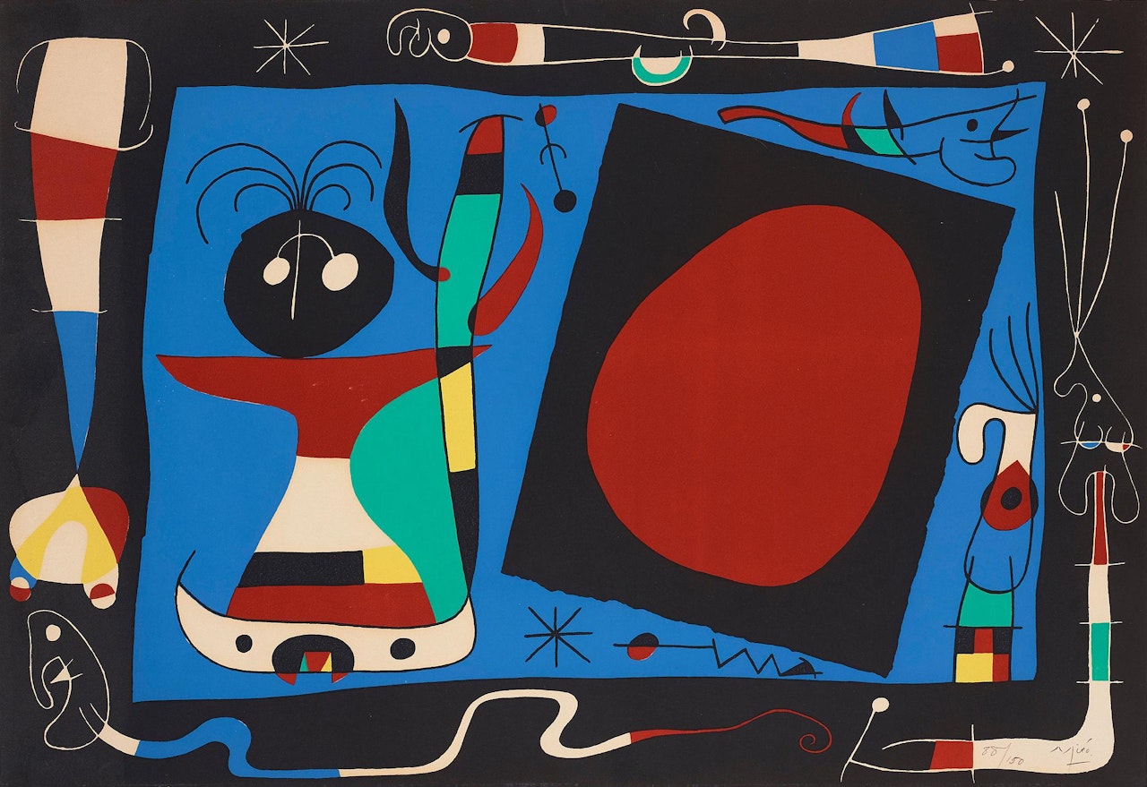 "La Femme au Miroir" by Joan Miró