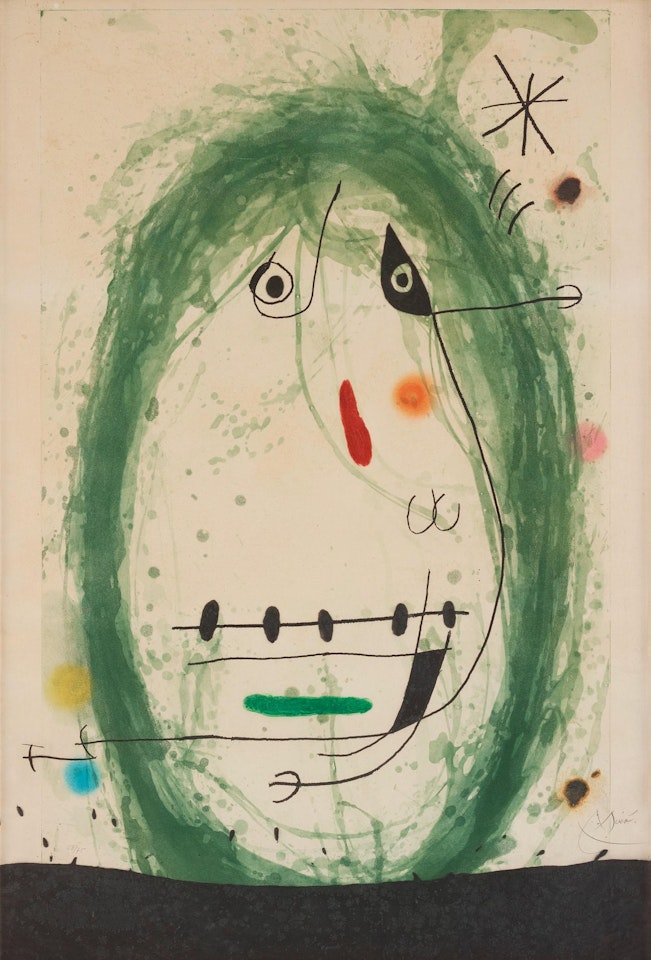 "L"exile verte" by Joan Miró