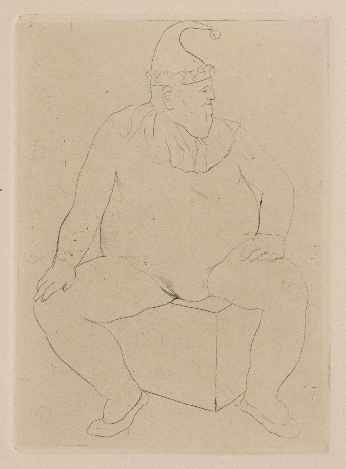 "Le Saltimbanque au Repos", from: La suite des Saltimbanques. by Pablo Picasso