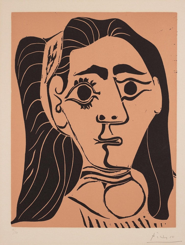 "Femme aux Cheveux Flous" by Pablo Picasso