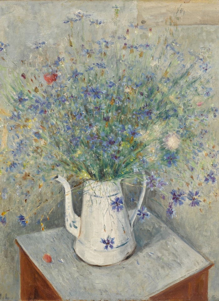 Still Life with Cornflowers by Mikhail Larionov