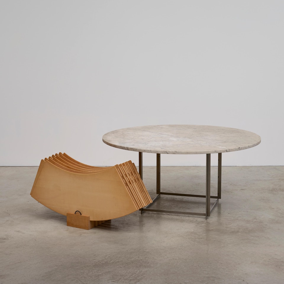 Importante table PK 54 avec ses rallonges PK 54A by Poul Kjaerholm
