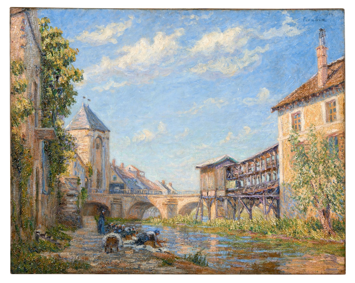 Les laveuses à Moret by Francis Picabia
