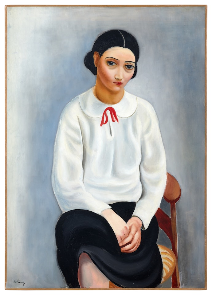 Femme au corsage blanc by Moïse Kisling