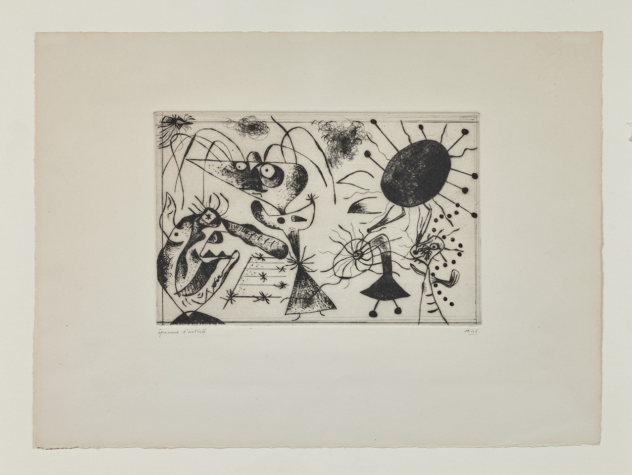 Série noire et rouge by Joan Miró