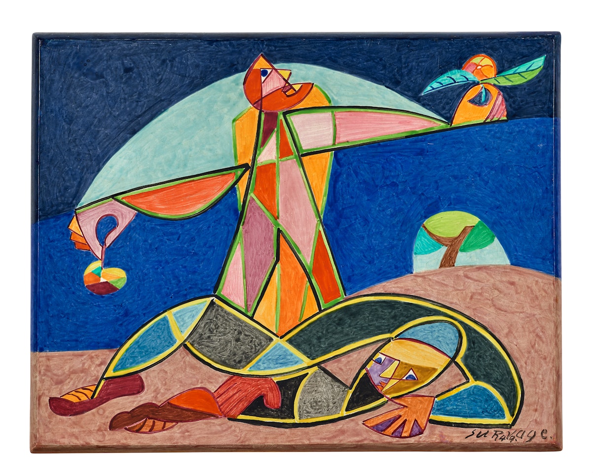 L"homme couché et l"homme debout by Leopold Survage
