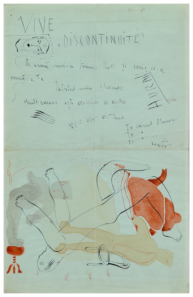 Lettre illustrée by Victor Brauner