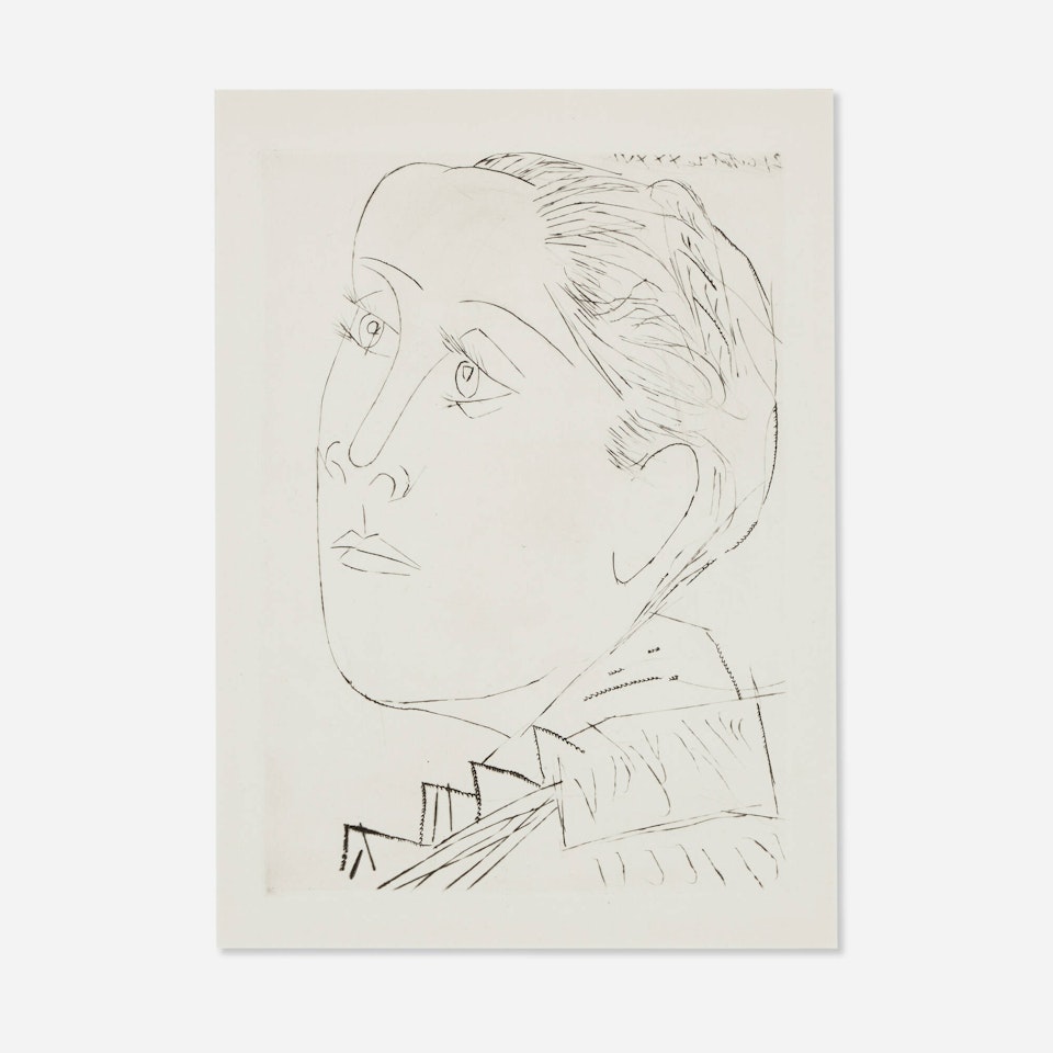 Portrait de Dora Maar au chignon I by Pablo Picasso