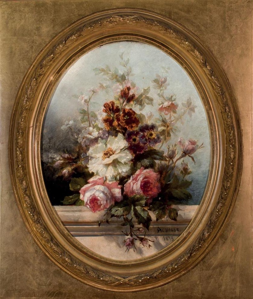 still life of flowers by French School