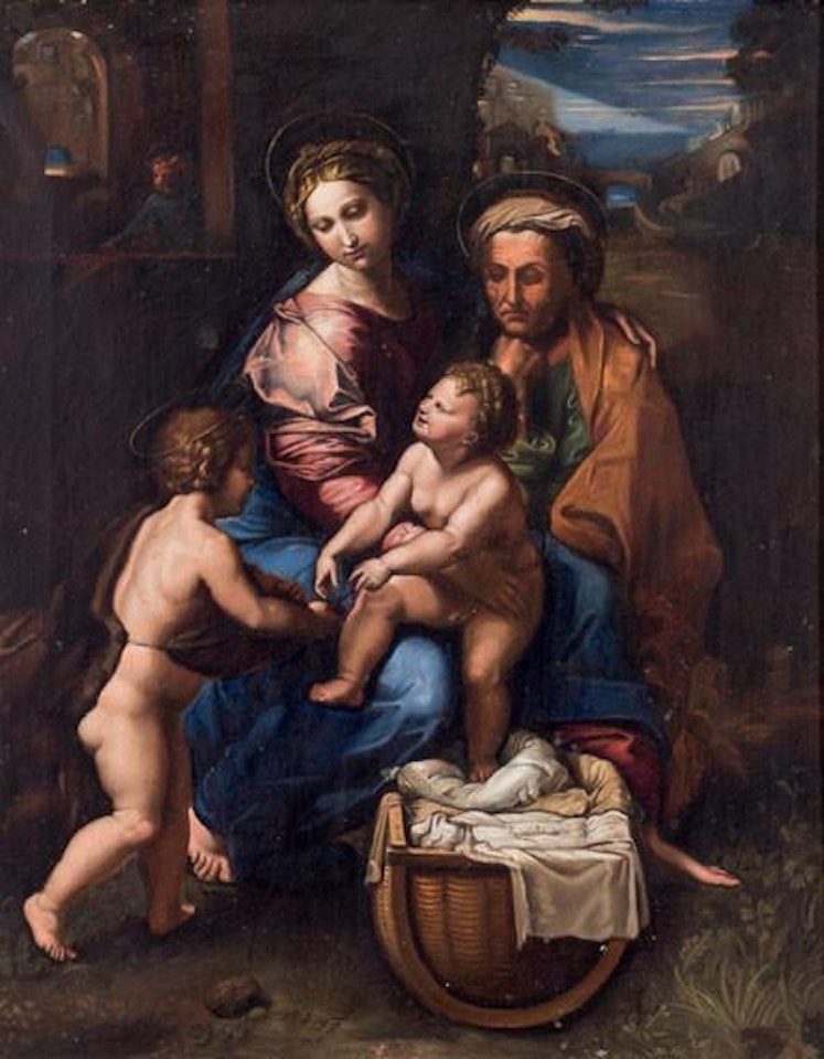 "The Virgin, Saint Anne, the Child and Saint John" by Spanish School