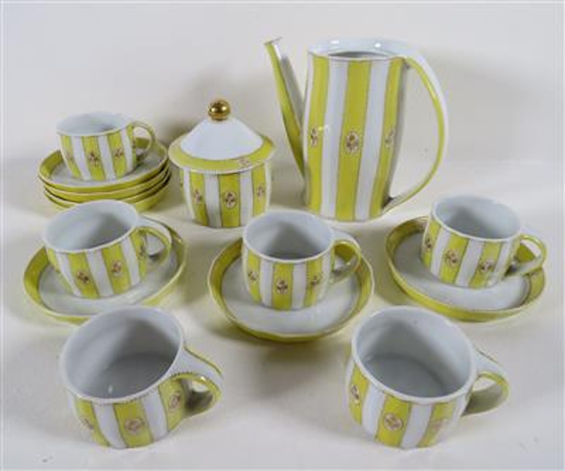 Mokkaserviceteile "Merkur", by Josef Hoffmann