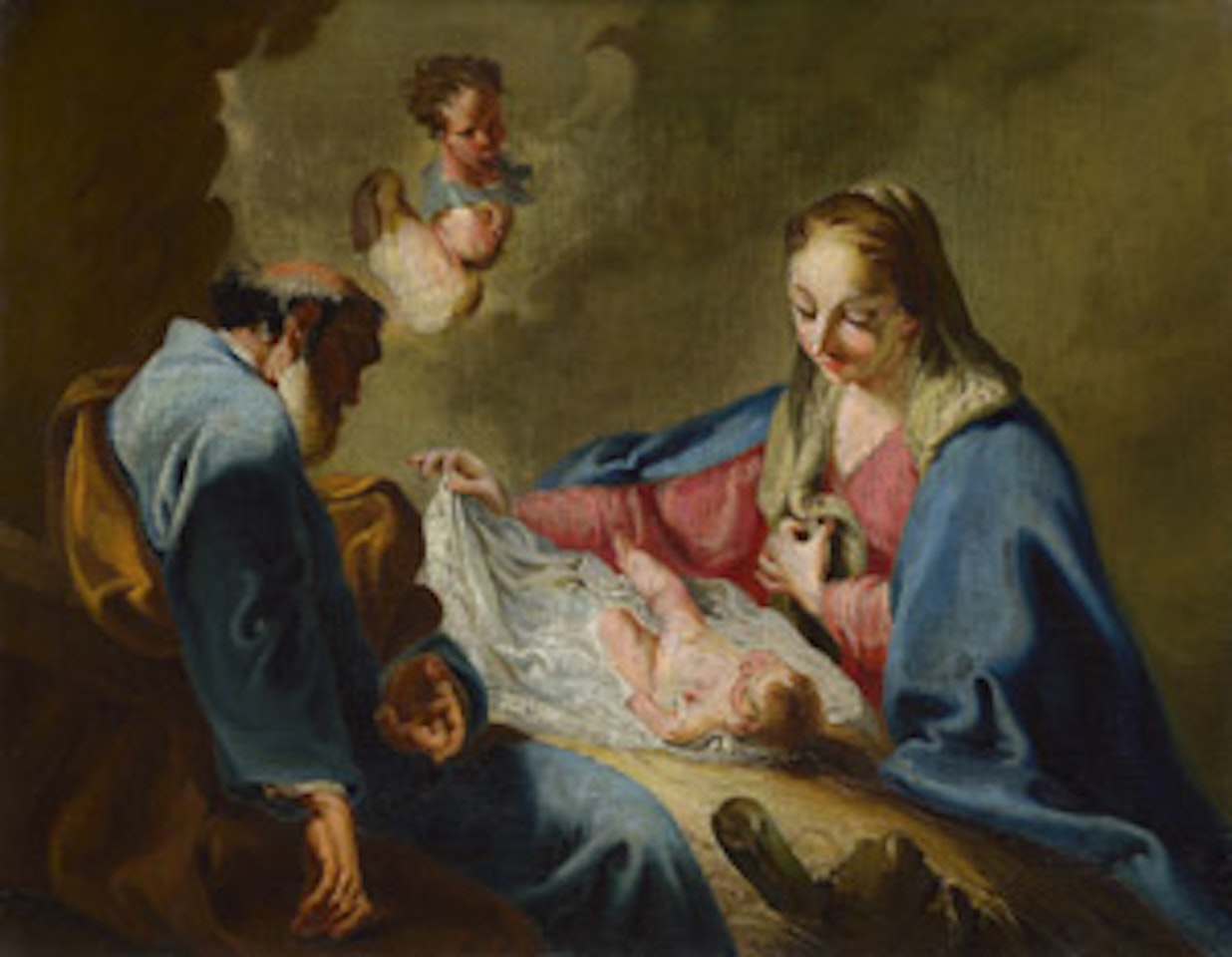 The birth of Christ by Venetian School