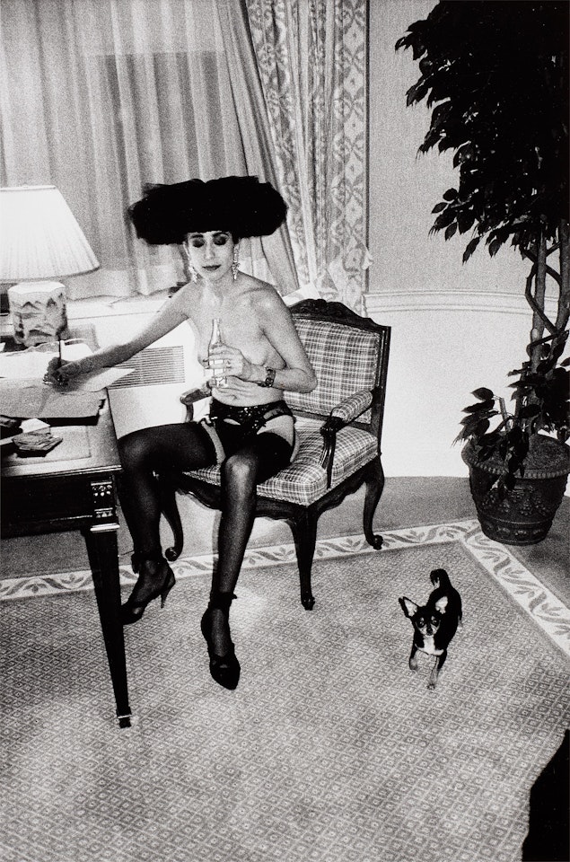 In My Suite, Waldorf Towers, New York by Helmut Newton