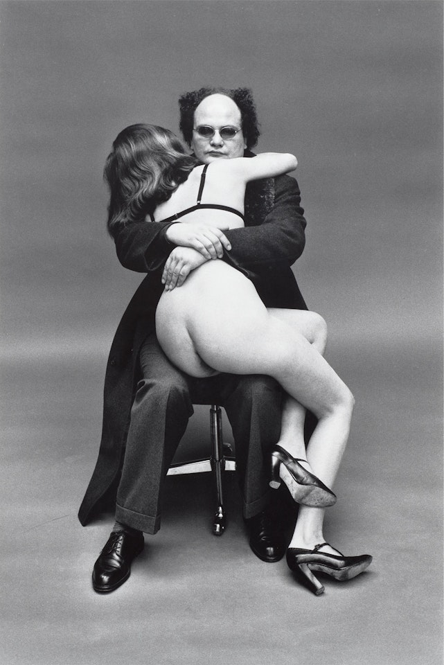 Xavier Moreau and friend, Paris by Helmut Newton