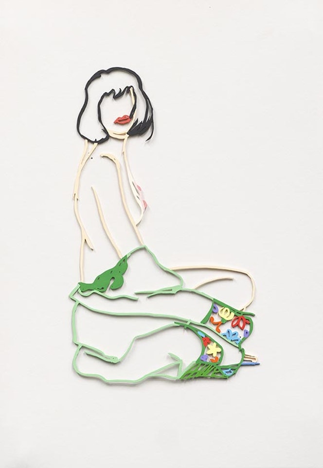 Monica Sitting Robe Half Off by Tom Wesselmann