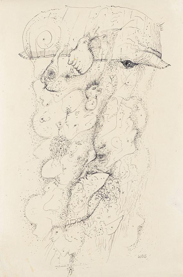 Tête au casque (Behelmter Kopf) by Wols (Alfred Otto Wolfgang Schulze)