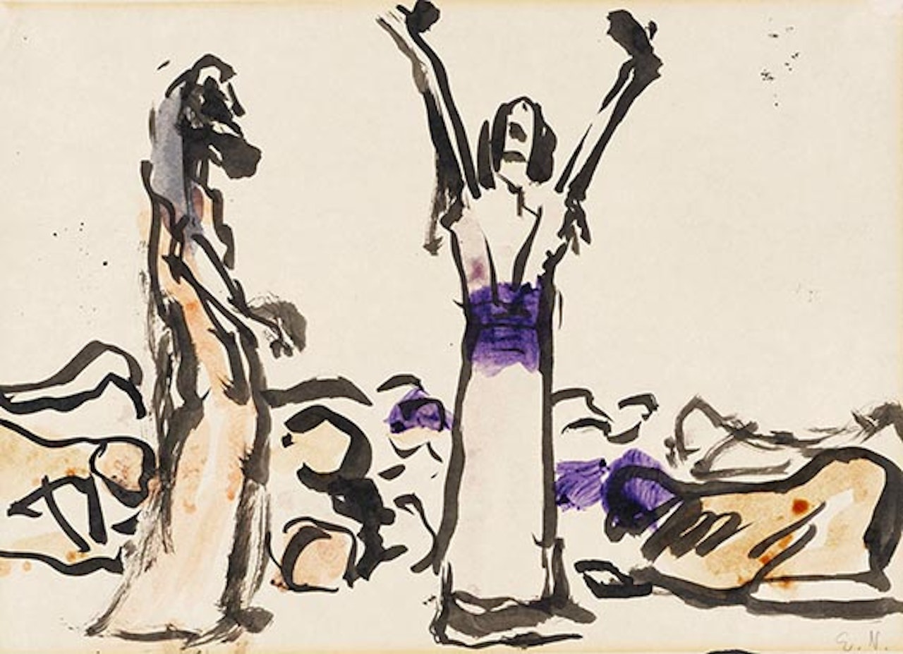 Theaterszene by Emil Nolde