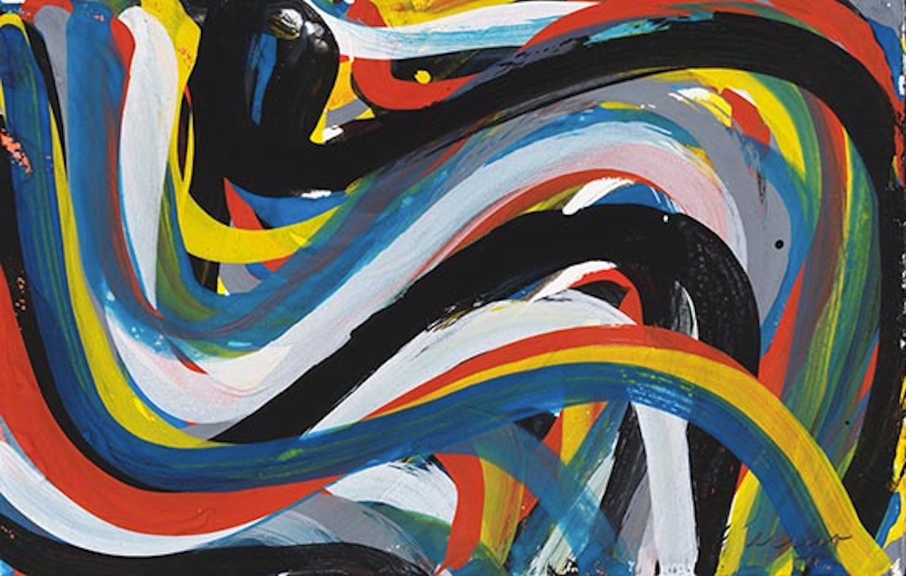 Wavy Brushstrokes by Sol LeWitt