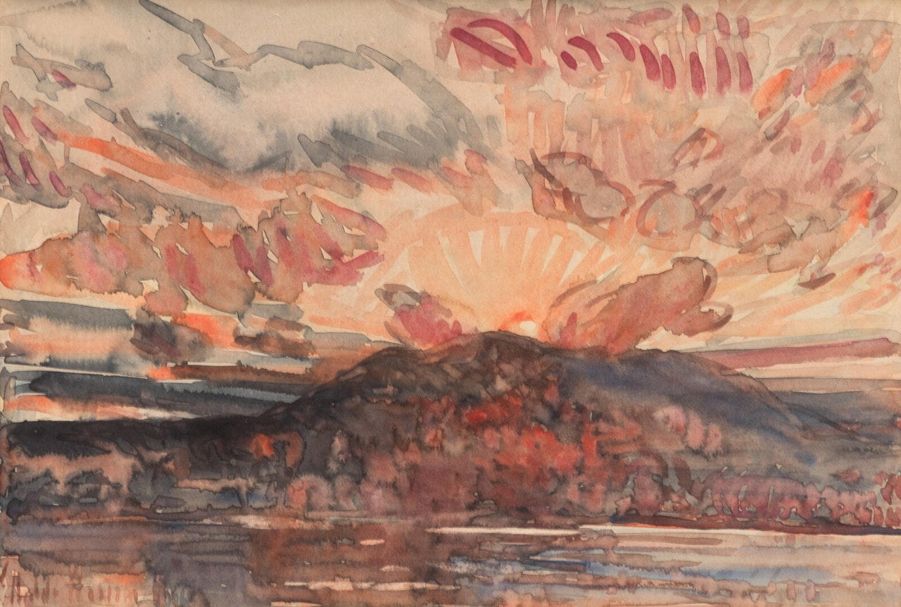 Sunset, Little Hill by Childe Hassam