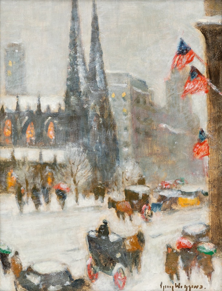 St. Patrick"s, Winter by Guy Carleton Wiggins