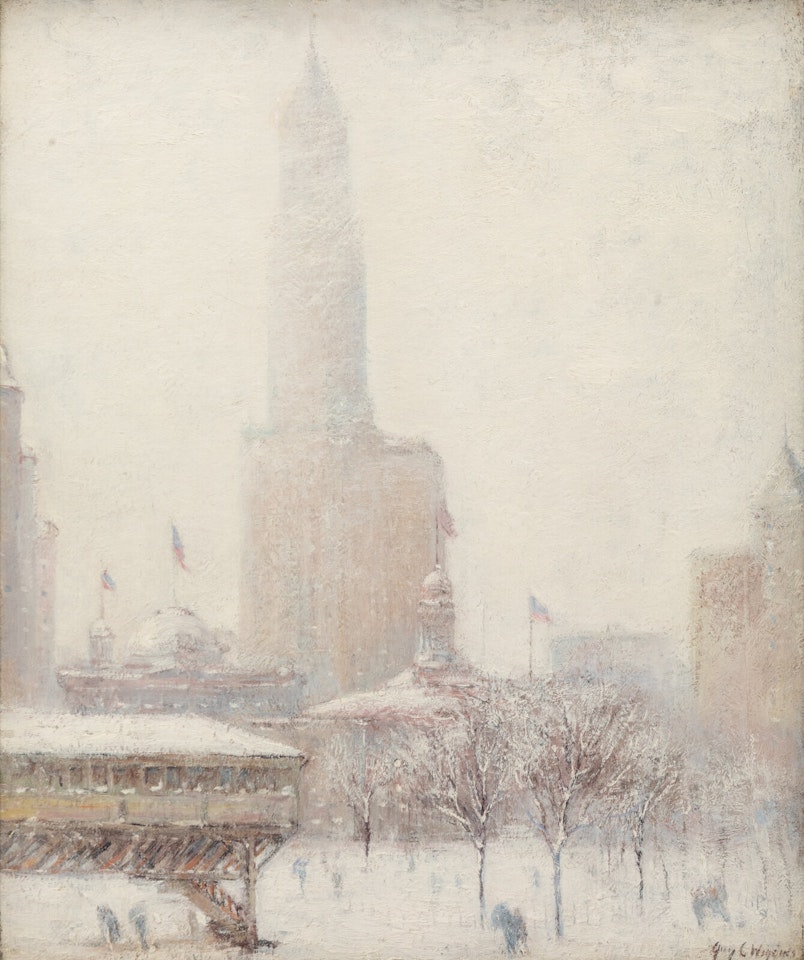 New York City - Winter by Guy Carleton Wiggins