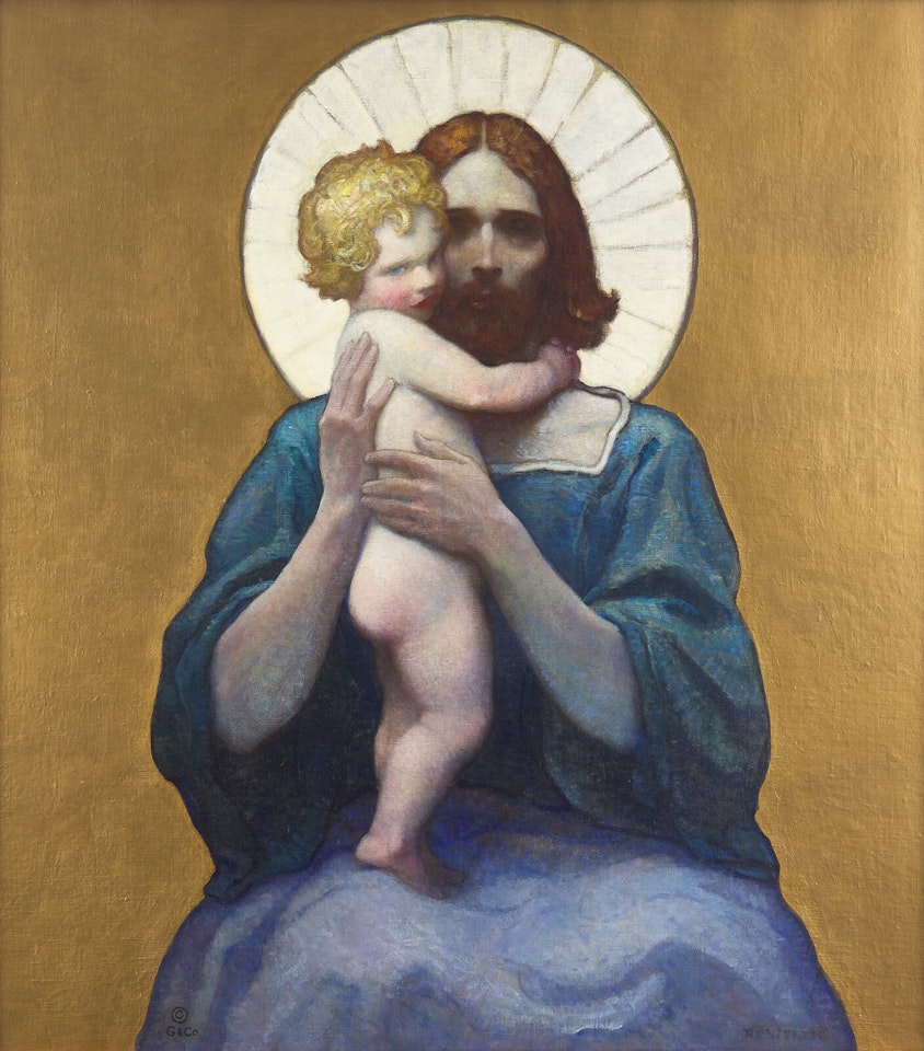 Suffer the Little Children to Come Unto Me by Newell Convers Wyeth