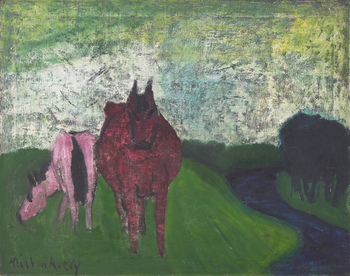 Horses in Spring by Milton Avery
