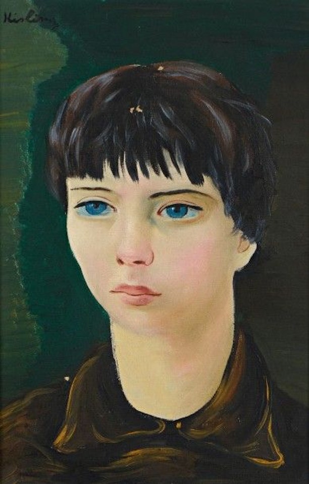 Portrait of a young artist by Moïse Kisling