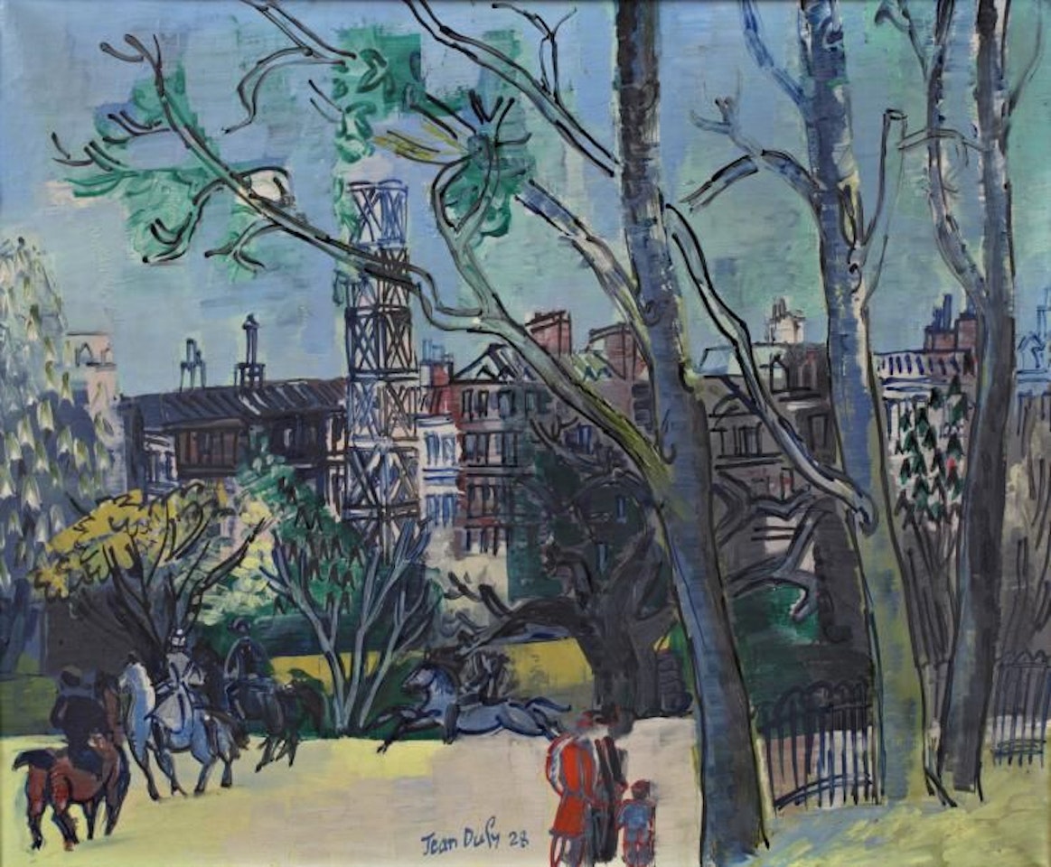 Neuilly seen from the Bois de Boulogne by Jean Dufy