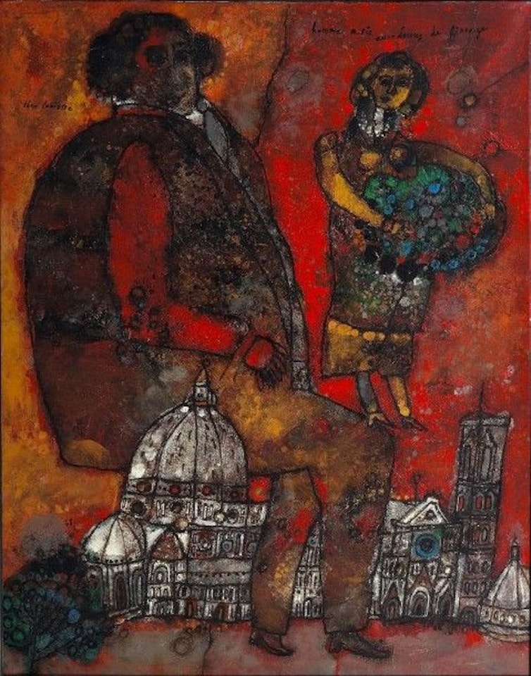 The Man Sitting Above Firenze by Théo Tobiasse